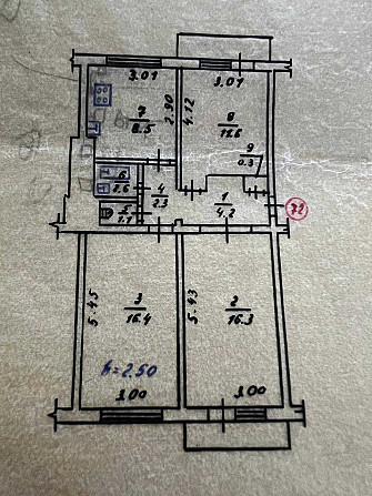 Продаж 3-х кімнатної квартири 63.3 кв.м/продажа 3-ї комнатной квартиры Глуховцы - изображение 1