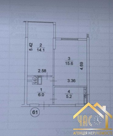 ЖК Добре місто 2, 1К/6пов./40,9 м2/38000$ Chabany - photo 2