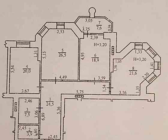 3 комнатная квартира в Доме Каркашадзе Одесса