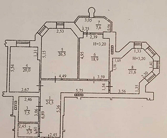 3 комнатная квартира в Доме Каркашадзе Одесса - изображение 2