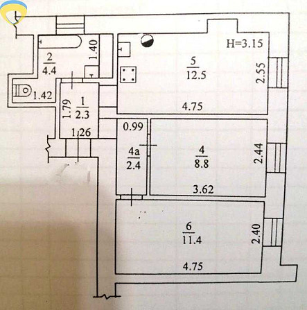 Продам 2 кв с добротным капитальным  ремонтом  2ст Большого Фонтана . Odesa - photo 8