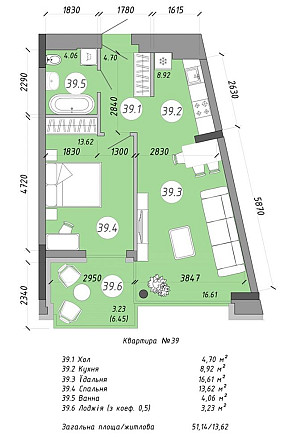 Видова квартира бізнес-класу з терасою в Forum Apartments Львів - зображення 7