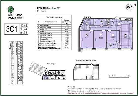 ЖК Dibrova park 95 кв, 4 будинок без комісії Киев