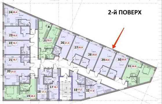 Акция!Квартира 20,8 м.кв. в Дарницком районе за 8,000 $. Киев