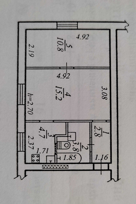 Продам 2-х кімнатну квартиру на вул. Криворізька 30 Днепр - изображение 7