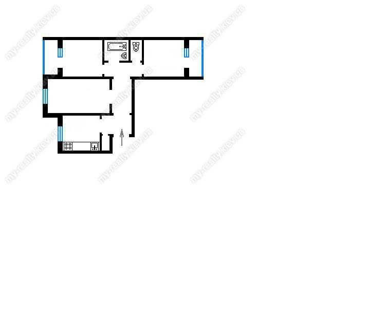 Продам 3х кімнатну квартиру , вул.Бориславська 70  74квм² Київ - зображення 7