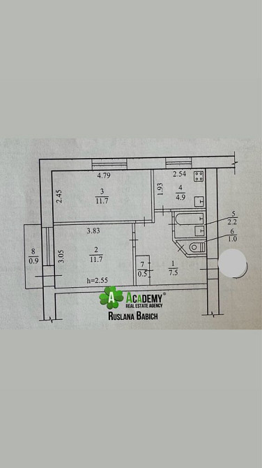 Продам 2к ж/м Северный 42м, 16800 $, без комиссии для покупателя. Днепр - изображение 4