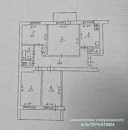 4-х к. кв. 700 річчя, р-н Депот Центр 3 пов. не кутова, на дві сторони Черкассы - изображение 2