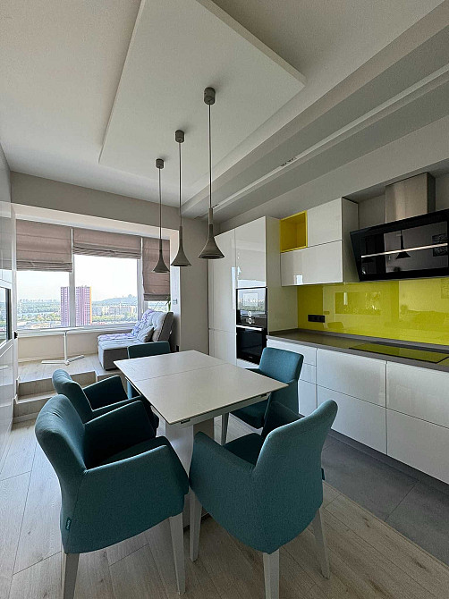 Оренда ЖК Парк Стоун 120кв метрів Дизайнерський Ремонт вид на Дніпро Київ - зображення 1