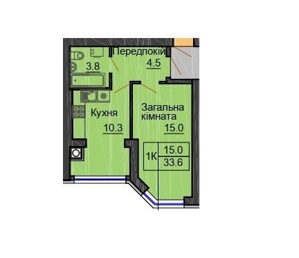 Продам 1к.квартиру в готовому будинку Миру 12 ЖК « Софія Нова» Чабаны - изображение 1