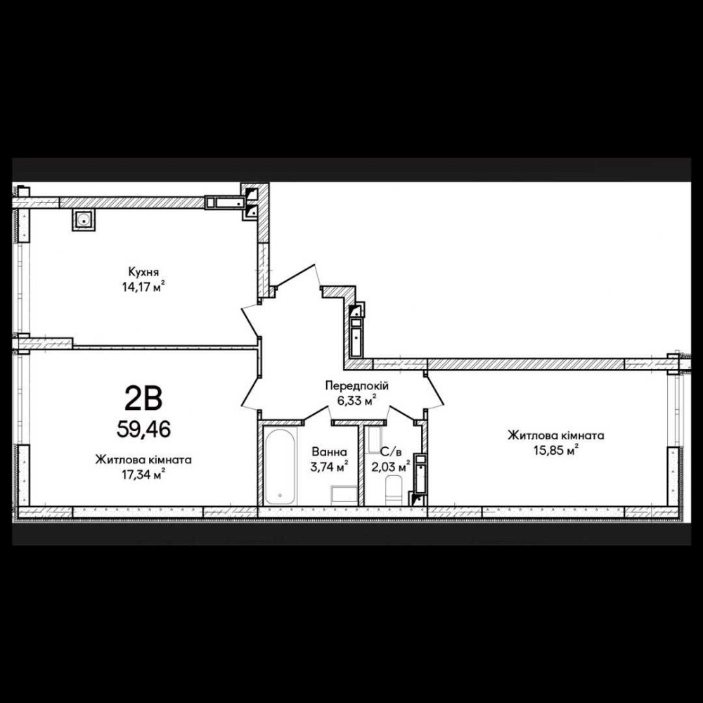 2-кімнатна квартира біля набережної | 799$ за м2 | БЕЗ КОМІСІЇ Ирпень - изображение 3