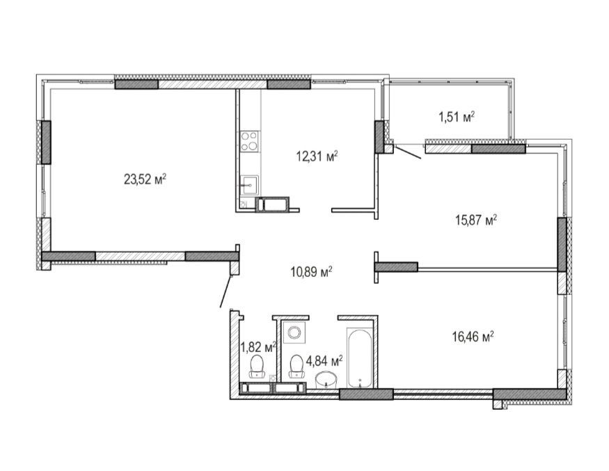 Сімейна КВАРТИРА бізнес класу Бровары - изображение 4