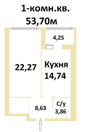 Хіт продажу! 1-кімн. 53м у ЖК Лісовий! Автономн. опал. Будинок здано! Чернігів - зображення 6