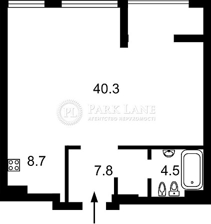 Найкраще планування 1к 64м2 ЖК Crystal Park Tower пр-кт Берестейський Київ - зображення 6