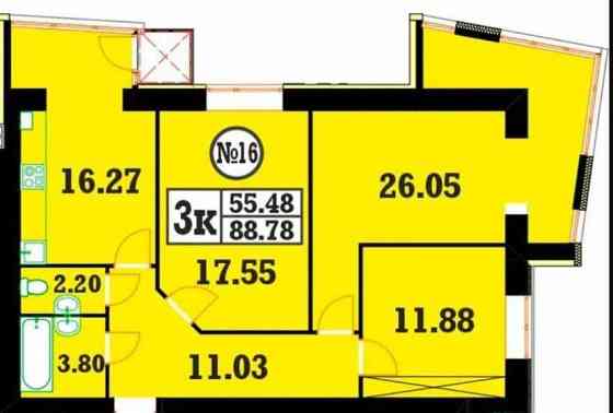 Продаж 3к на вул. Зарічанська Кардамон Khmelnytskyi