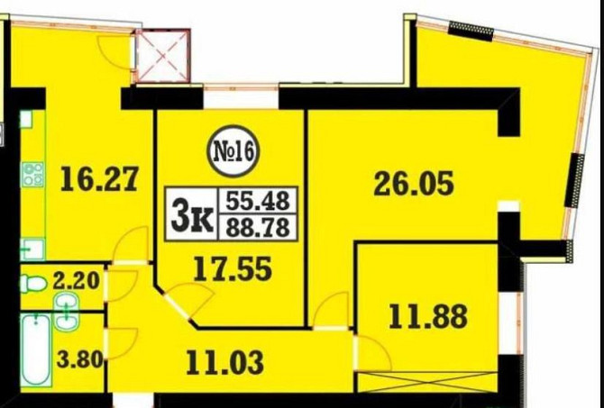 Продаж 3к на вул. Зарічанська Кардамон Khmelnytskyi - photo 3