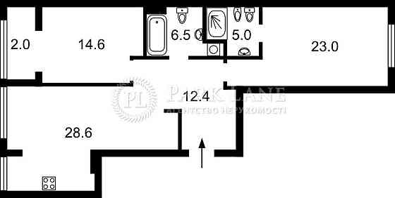 Простора 2к 91м2 в ЖК Crystal Park Tower, проспект Берестейський 42 Київ