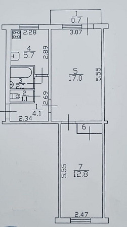 Продаж 2-кімн.квартири в р-ні Круга! Гарний житловий стан! 44,3 м2! Чернігів - зображення 7