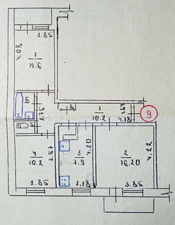 3-кімнатна квартира (Полтавська), авт. газове опалення, утепл. фасад Кропивницкий - изображение 1