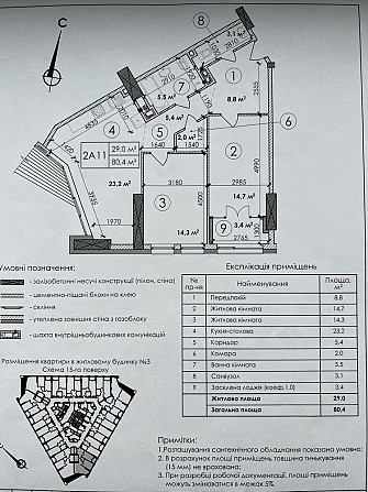 ЖК Manhattan City. 2-кімнатна квартира, 80.3м Київ - зображення 3