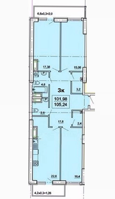 3 комнатная 106 кв.м Вид моря! Аркадия Дом сдан Одеса - зображення 6