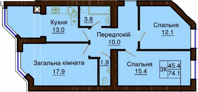 Продаж 3-к вартири в ЖК Софія Резиденс Софіївська Борщагівка - зображення 2