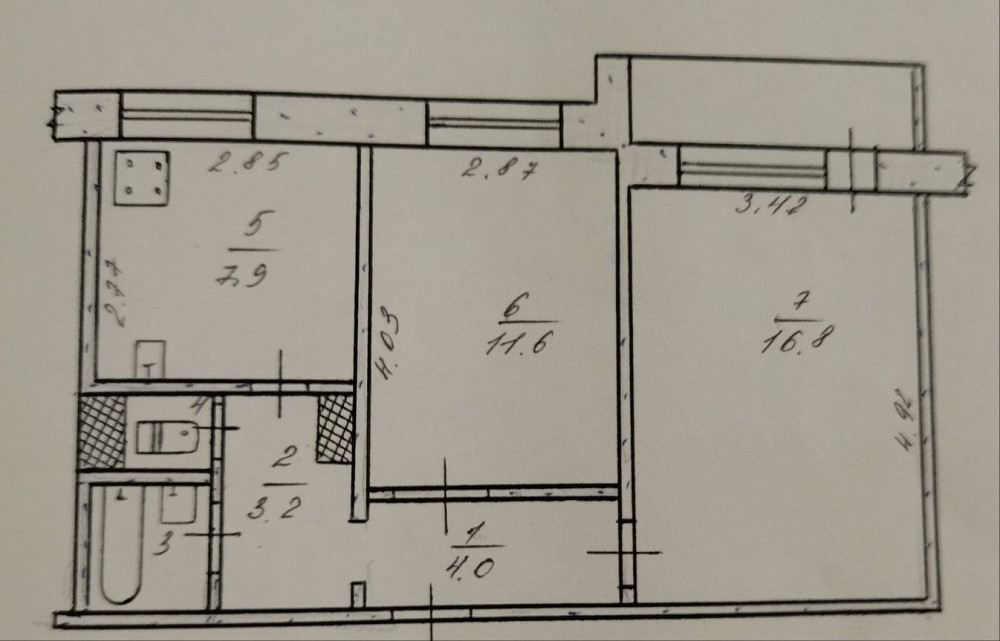 Продам 2 комн кв Левый берег 2 мкр б-р Героев Каменское (Запорожская обл.) - изображение 1