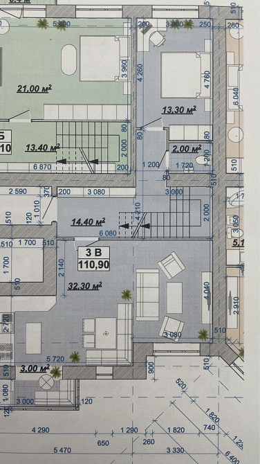 Дворівнева квартира в ЖР «Княгинин» Івано-Франківськ - зображення 2