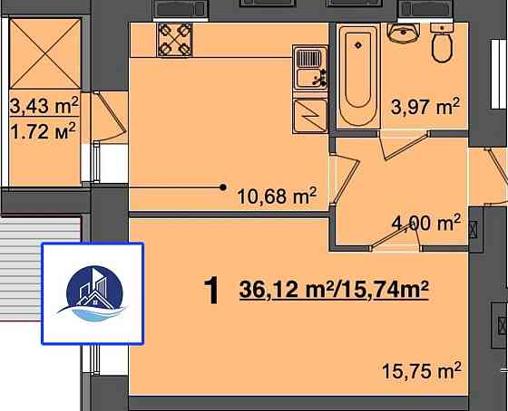 Продаж 1 кв ЖК "СВІТАНОК " вул.Головатого  71-А Boryspil