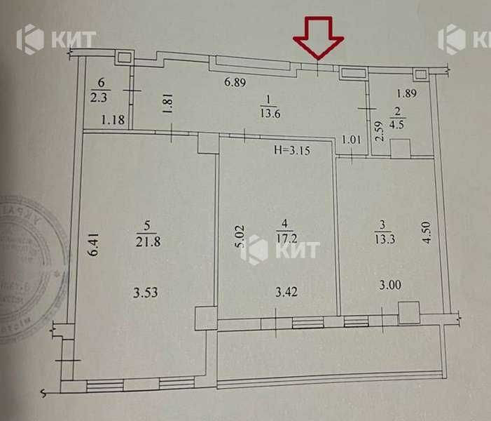 2к.81м2 Центр (Научная, ЖК Павловский квартал, документы), 126453 Харків - зображення 2