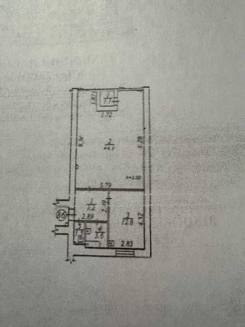 Аренда 1 ком крупногабаритная 70м2 Каменское (Запорожская обл.) - изображение 2