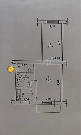 Продам 2 комн квартиру Павлово Поле м.Ботанический сад Харків - зображення 8