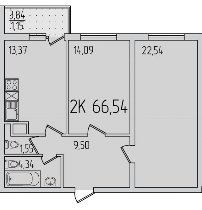 2 ком квартира . 59 Жемчужина Крижанівка - зображення 7