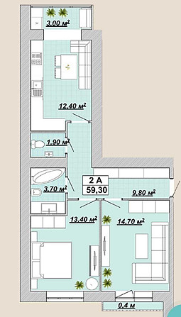 Продаж 2к квартири 59.5м.кв. біля піонерського парку. Івано-Франківськ - зображення 5