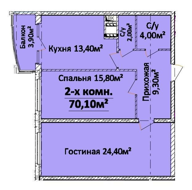 Продам в 2 комн. квартиру, новый сданный дом, Сегедская, 70 м, эт. 6 Одесса - изображение 2