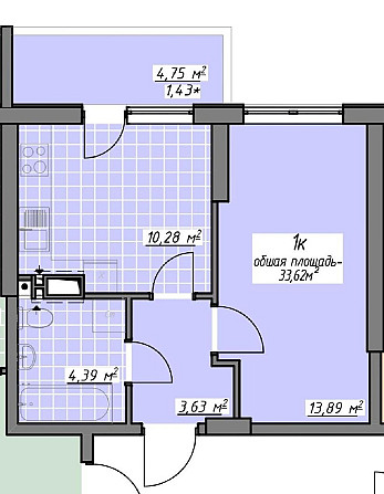 Продам 1 комн. с ремонтом, 3 эт., кухня 10,3м, Одесские традиции Одесса - изображение 5