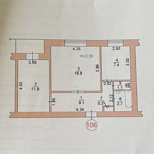 2к квартира у центрі міста, проспект Миру Черноморск - изображение 8