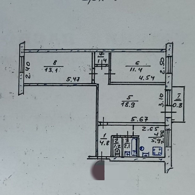 Продаж 3кім квартири з індивідуальним опаленням Тернопіль - зображення 8