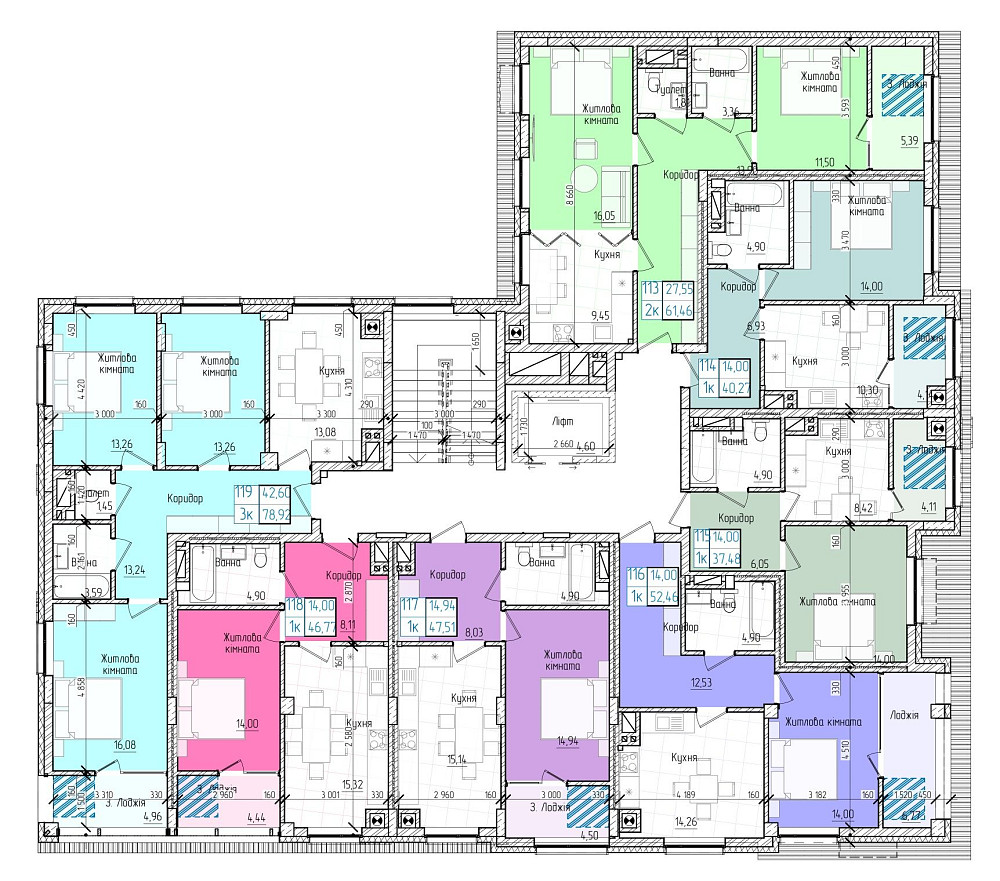 Квартири на вулиці Каспрука від забудовника Чернівці - зображення 7