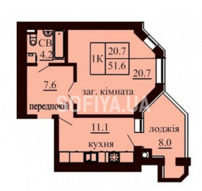 Велика 1к 53 кв м центрі ЖК Софія поряд ліцей Софіївська Борщагівка - зображення 2