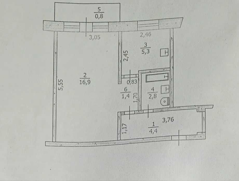 Здаю довгостроково 1-но кімнатную квартиру в центрі Павлоград - зображення 1