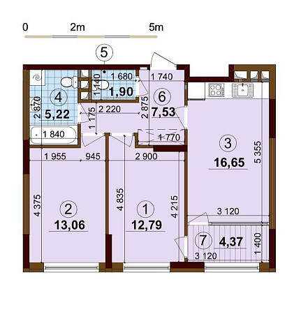 Продам 2-кімн. Александра Олеся ул. 10, 62 м.кв Киев - изображение 5