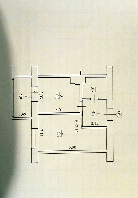 Продається однокімнатна квартира (39.90 м²) Фастів - зображення 7