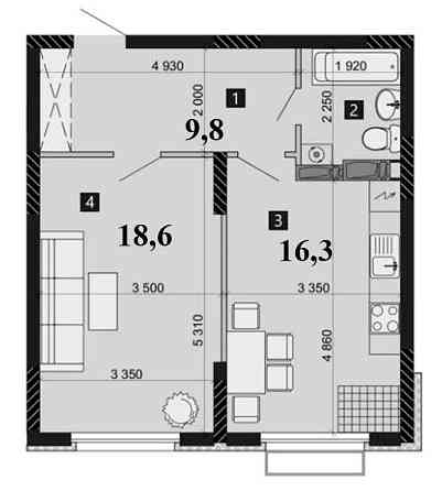 Максимовича 32-Б, ЖК Liko-Grad, S=50м, м. Васильківська 7хв Київ