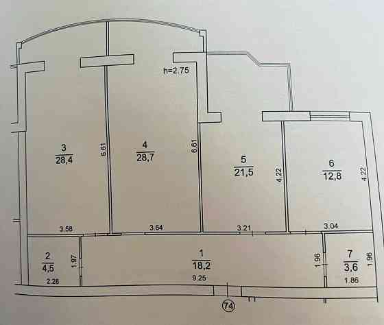 Продаж 3-к квартира 118 кв.м ЖК Ковалівський Кропивницкий