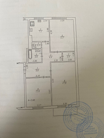 Квартира 3-х кімнатна в центрі Лохвиця - зображення 1