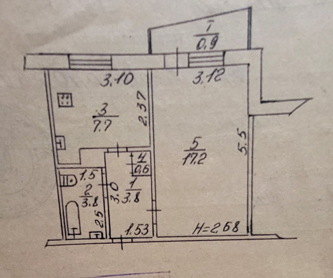 Продаж 1кімн квартири на Східному 2! Кривой Рог - изображение 2