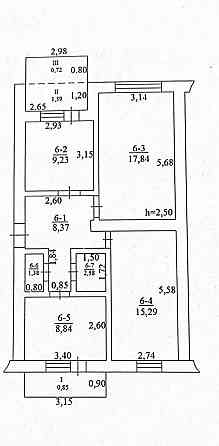 3-х комнатная квартира в Микрорайоне г.Арциза Artsyz