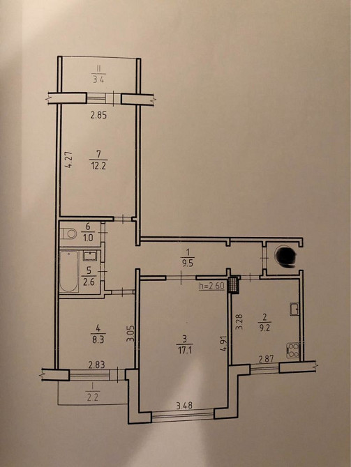 Здам в оренду трикімнатну квартиру в гарному 11 мікрорайоні Сумы - изображение 1
