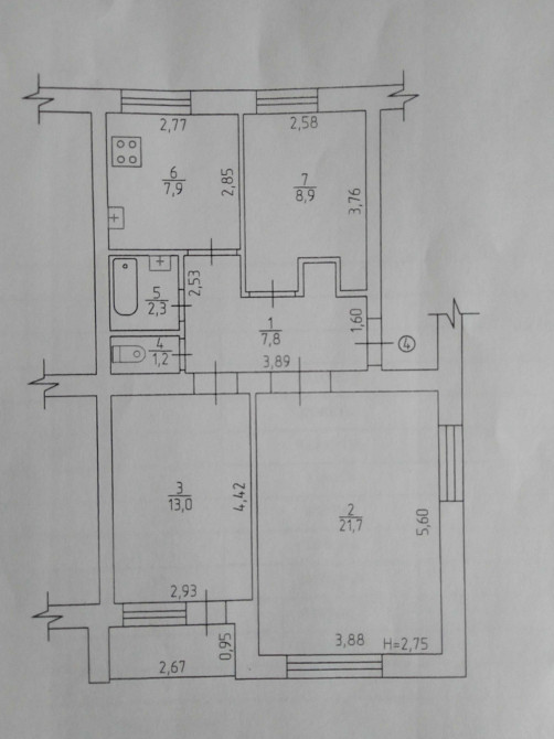 Затишна, зручна 3-кімнатна квартира. ТОРГ. Казатин (город, Винницкая обл.) - изображение 8